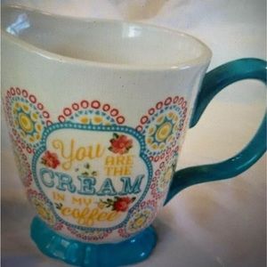 Pioneer Woman “You Are The Cream In My Coffee” Hyacinth Footed Creamer NWT